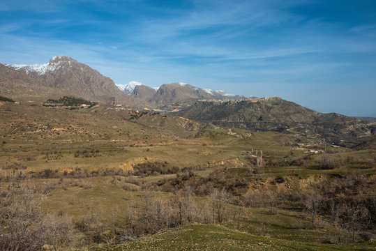 Mountain village of Amadiya set in the high mountains of Kurdistan, Iraq