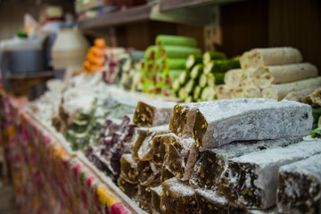 Kurdish sweets, Bazaar in Erbil or Hawler, capital of Kurdistan, Iraq