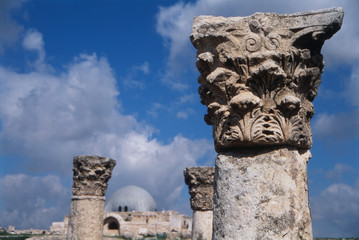 Jordan, Amman, The citadel, View of Byzantine Church