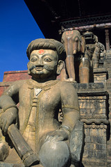 Fototapeta na wymiar Asia, Nepal, Bhaktapur. Bhaktapur Temple