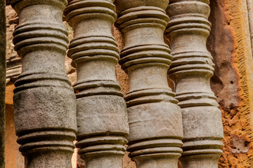 Thailand. Phimai Historical Park. Ruins of ancient Khmer temple complex.