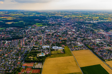 Stadt Vechta in Niedersachsen aus der Luft