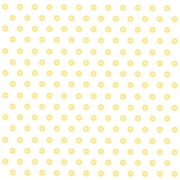 Seamless Yellow Flowers Floral Pattern
