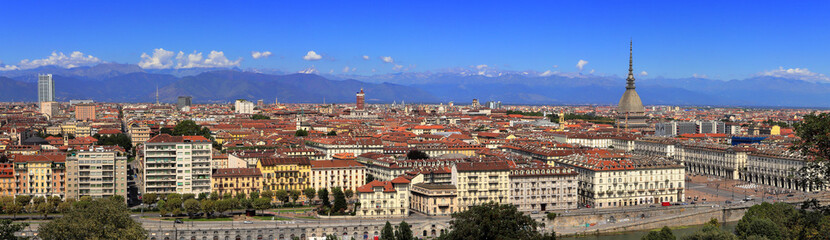 Fototapeta na wymiar torino, panoramica sulla città, italia,turin, overview of the city, of italy