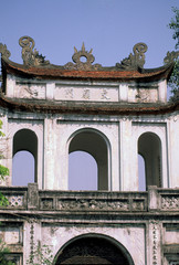 Obraz premium Asia, Vietnam, Hanoi. Temple of Literature.