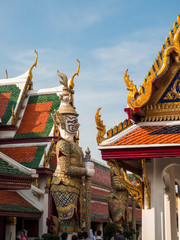 Fototapeta premium Thailand, Bangkok, Yaksha at wat phra kaeo The Grand Palace