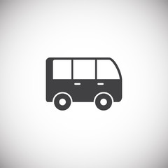 Transportation related icon on background for graphic and web design. Simple illustration. Internet concept symbol for website button or mobile app.