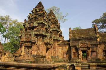 Naklejka premium Cambodia. Siem Reap. Bantay Srei Temple.