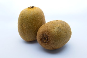 Fototapeta premium Whole kiwi fruit isolated on white background