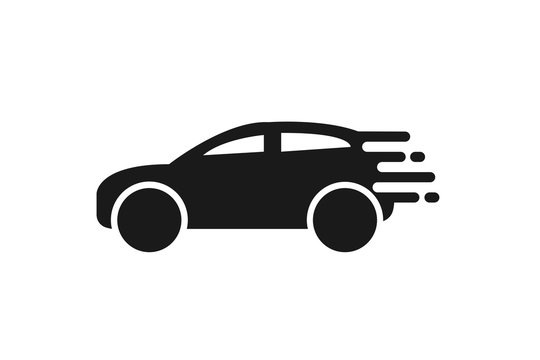 Fast delivery car icon, Fast car icon, Fast taxi icon