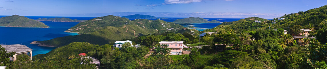 Fototapeta na wymiar Bellvue Bay in Road Town Tortola, British Virgin Islands
