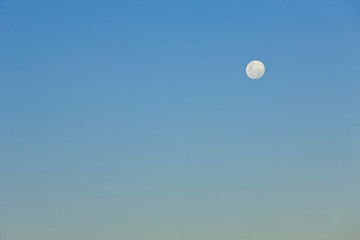 Nearly full Moon, Australia