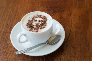 Cuba. Che Guevara is stenciled in cinnamon atop a cup of cappuccino.