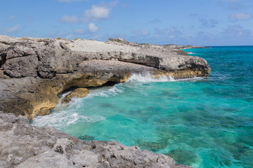 Bahamas, Exuma Island, Cays Land and Sea Park. Scenic site of The Blow Hole. Credit as: Don Paulson / Jaynes Gallery / DanitaDelimont.com