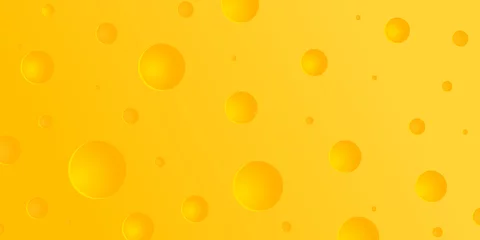 Deurstickers Vector cheese background. Template for your design. A piece of delicious cheese. Vector illustration © art_rich