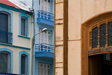 MARTINIQUE. French Antilles. West Indies. Fort-de-France. Buildings downtown.