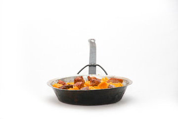 cooking in a pan