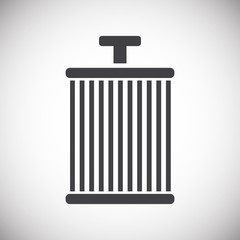 Car part related icon on background for graphic and web design. Simple illustration. Internet concept symbol for website button or mobile app.