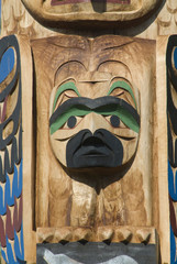 Thunderbird Project Featuring Tseshaht Totem Poles, Port Alberni, British Columbia, Canada,...
