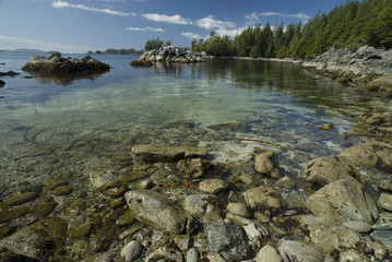 Fototapeta na wymiar Dicebox Island, Broken Island Group, Pacific Rim National Park Preserve, British Columbia, Canada