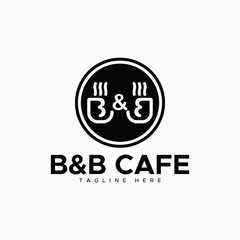 letter B & B for B&B CAFE logo design