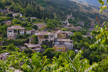 Fototapeta na wymiar Gjirokaster in the mountain, UNESCO World Heritage Site, Albania