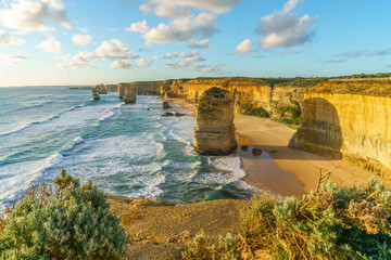 twelve apostles at sunset,great ocean road at port campbell, australia 44