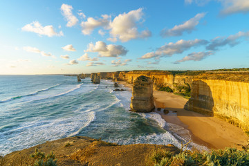 twelve apostles at sunset,great ocean road at port campbell, australia 48