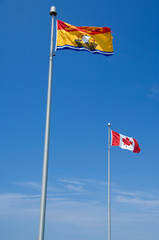 Canada, New Brunswick. New Brunswick flag.