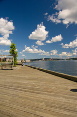 Obraz premium Canada, Nova Scotia, Halifax. Cruise ship pier.