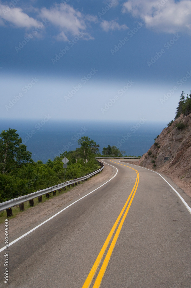 Canvas Prints Canada, Nova Scotia, Cape Breton Island. Cabot Trail, Cape Smokey.