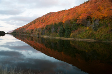 Canada, Nova Scotia, Cape Breton, Cabot Trail in Fall colour