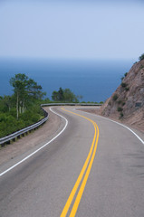 Canada, Nova Scotia, Cape Breton Island. Cabot Trail, Cape Smokey.