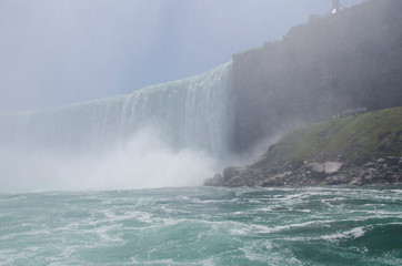 Canada, Ontario, Niagara. Horseshoe Falls from the Canadian side.