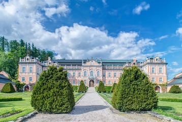 Fototapeta premium Czech Republic, Bohemia, Nove Hrady Chateau.