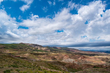 Turkey, Middle East: breathtaking landscape seen on the road from Igdir to Dogubayazıt, in the Eastern Anatolia Region of Turkey near Mount Ararat, Agri Dagi, and the Armenian and Iranian borders 