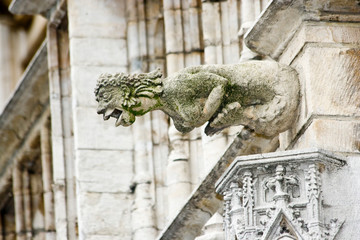 Belgium, Brussels, Grand Place, City Hall architecture.