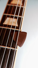 electric guitar headstock , closeup