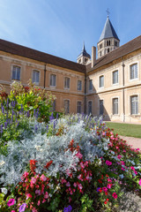 Fototapeta na wymiar Benedictine abbey of Cluny in Burgundy founded in 910. France.