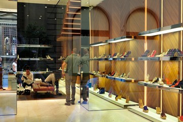 Obraz premium Schuhgeschäft in Florenz