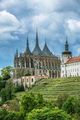 Fototapeta na wymiar Czech Republic, Bohemia, Kutna Hora, St. Barbara's Church.