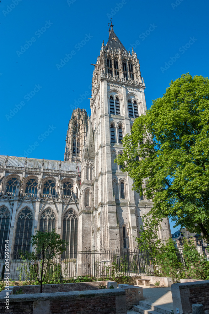 Sticker rouen cathedral, rouen, normandy, france