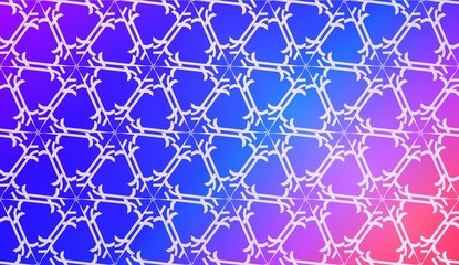Vector Geometric Pattern with gradient backgroun. Triangles Curved Line. For Wallpaper, Presentation Background, Interior Design, Fashion Print