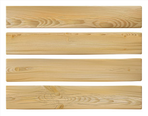 Wooden sign. Realistic highly detailed vector pine, coniferous wooden texture background. Hand drawn, no tracing