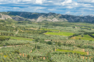 Obraz premium Les Baux de Provence, valley, Provence, France, Europe