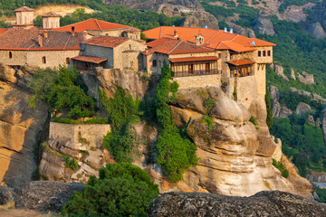 Fototapeta na wymiar Monastery of Varlaam, Meteora, Greece (UNESCO World Heritage Site)