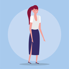 people characters business flat design