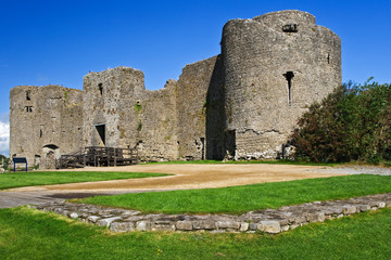 Fototapeta na wymiar Ireland, Roscommon Castle. View of Anglo-Norman castle built in 1200's. 