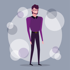 people characters business flat design