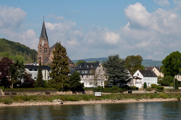 Middle Rhine is a UNESCO World Heritage Site. Cochem, Germany.